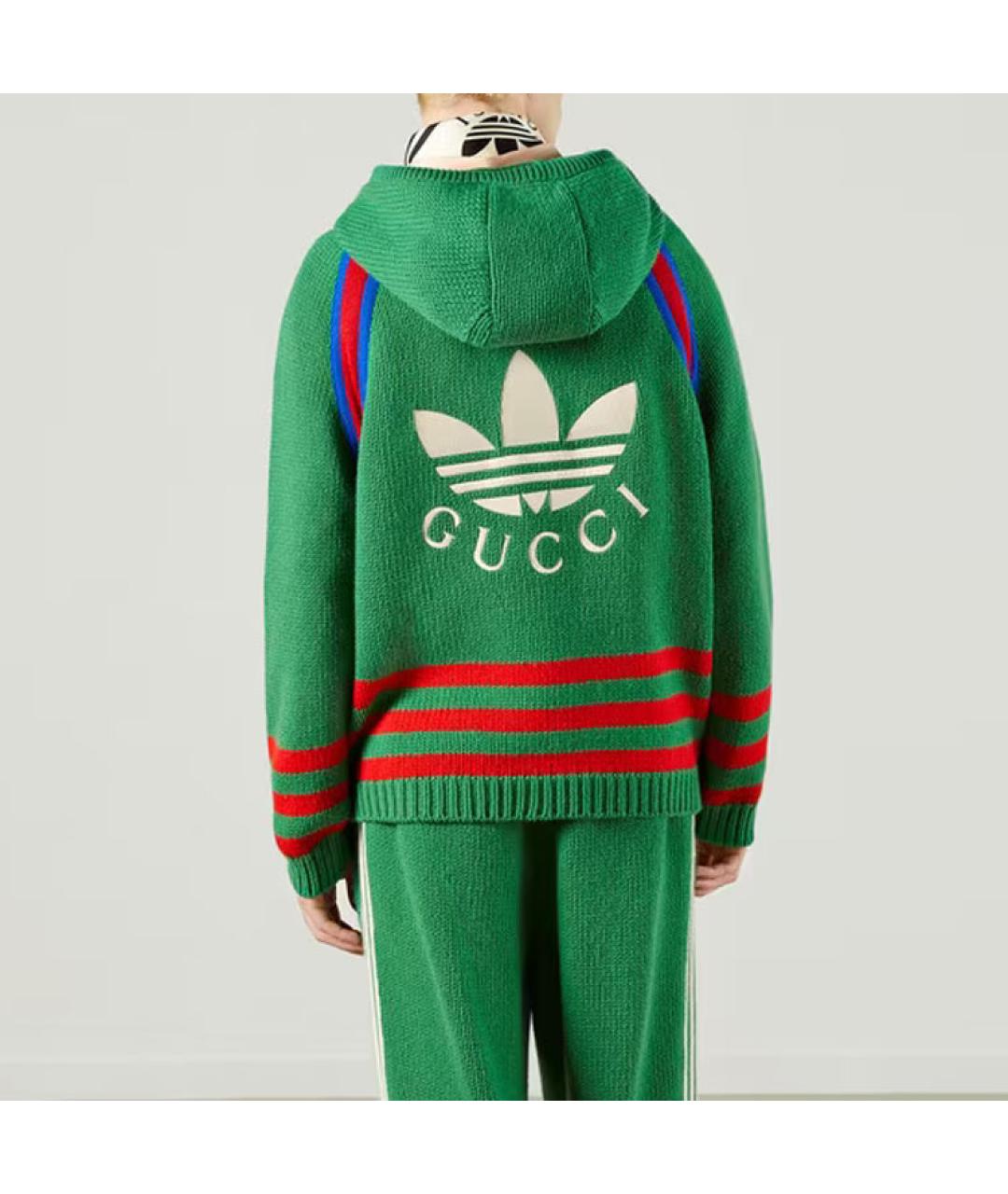 GUCCI Зеленый джемпер / свитер, фото 4
