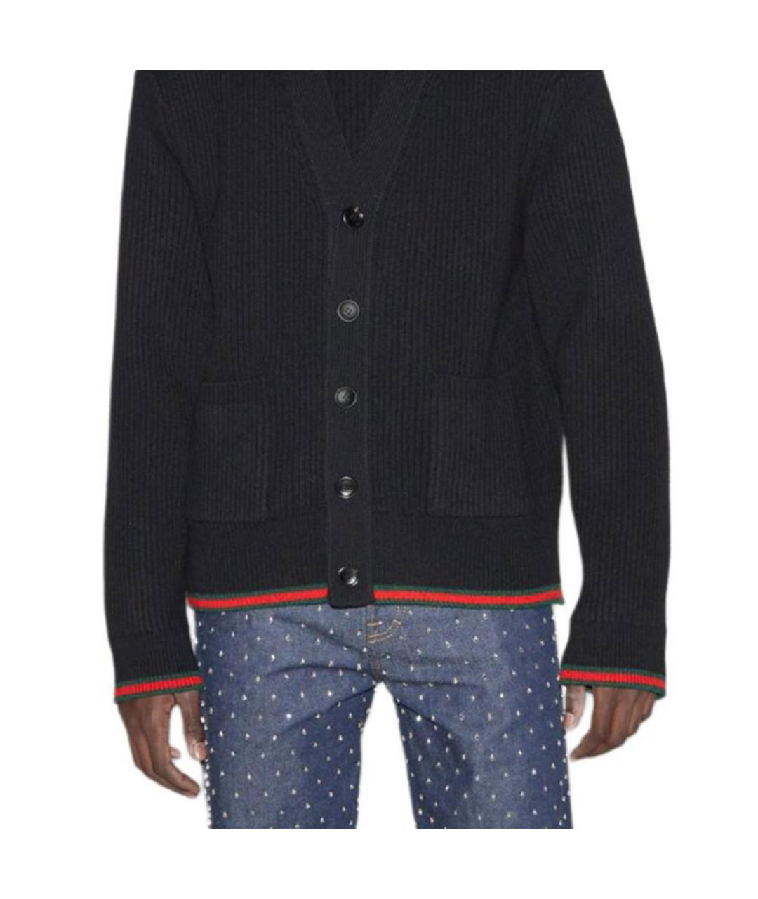 GUCCI Черный кардиган, фото 5