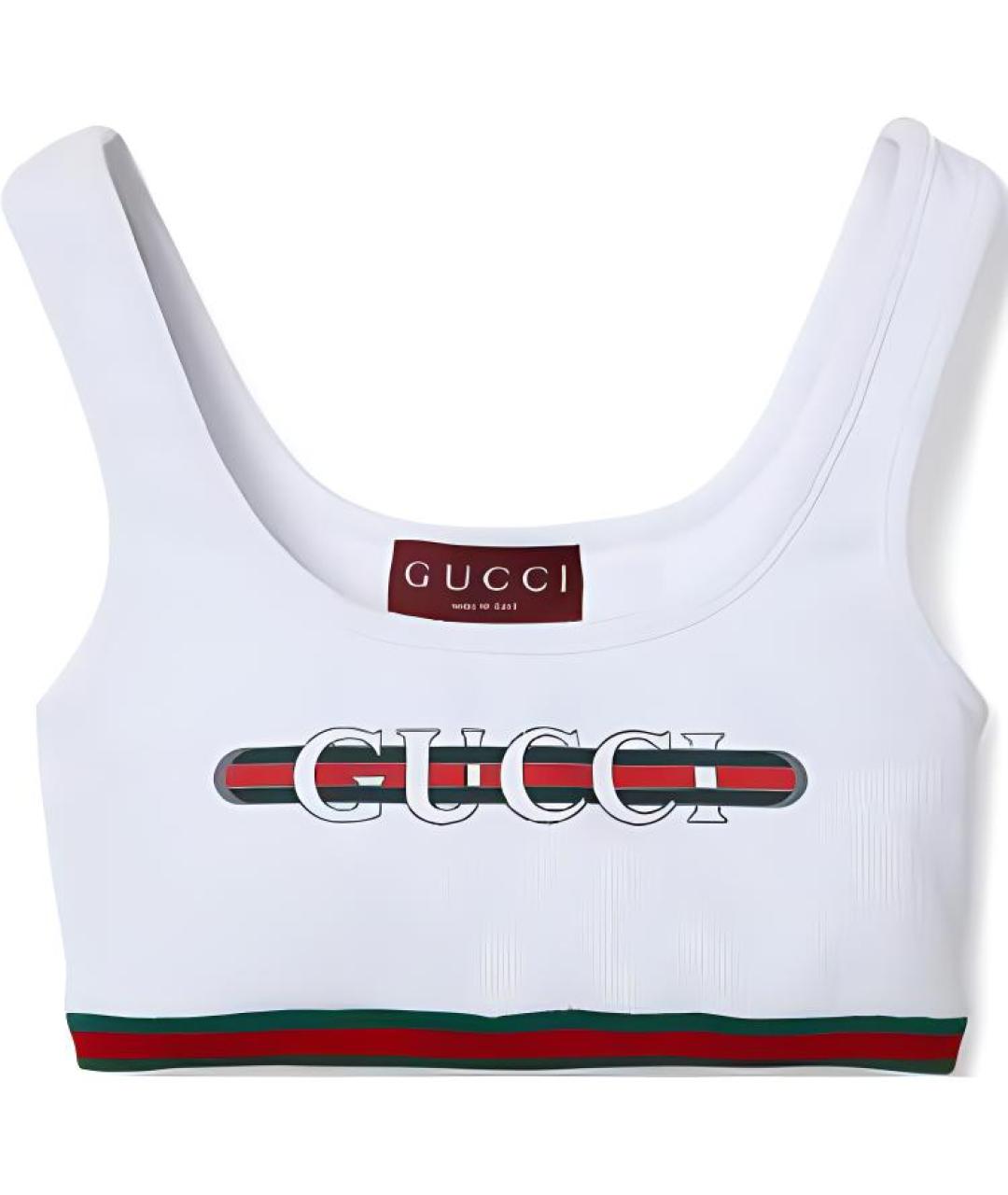 GUCCI Белая майка, фото 1