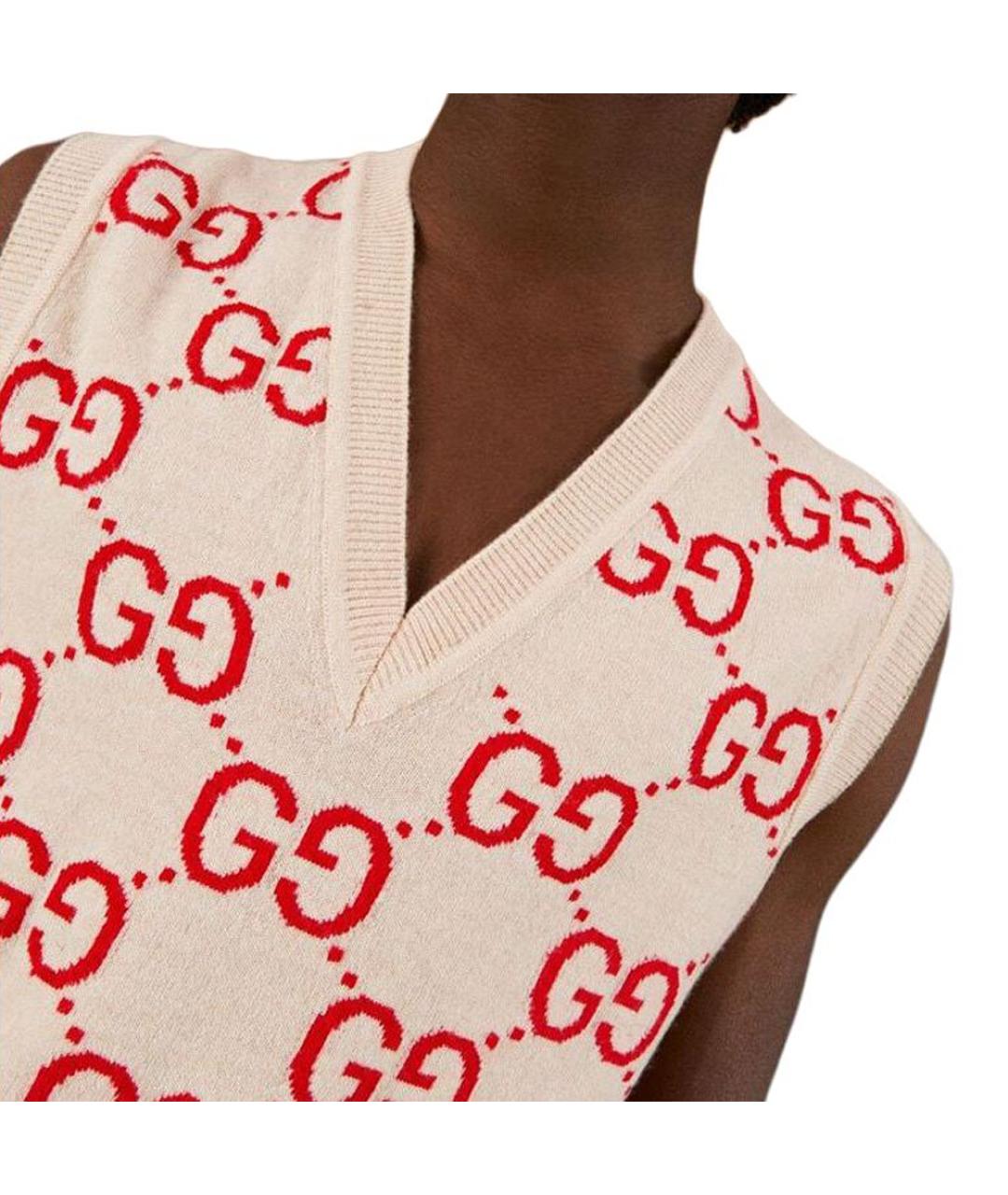 GUCCI Белая жилетка, фото 4