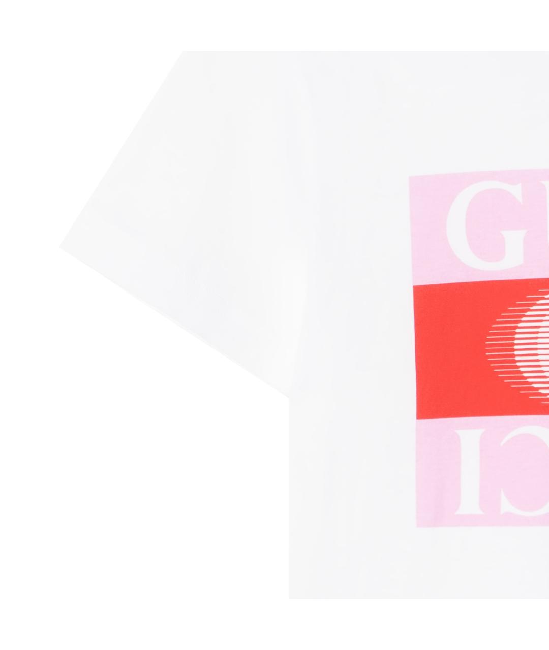 GUCCI Белая футболка, фото 3