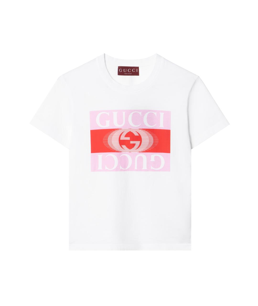 GUCCI Белая футболка, фото 1