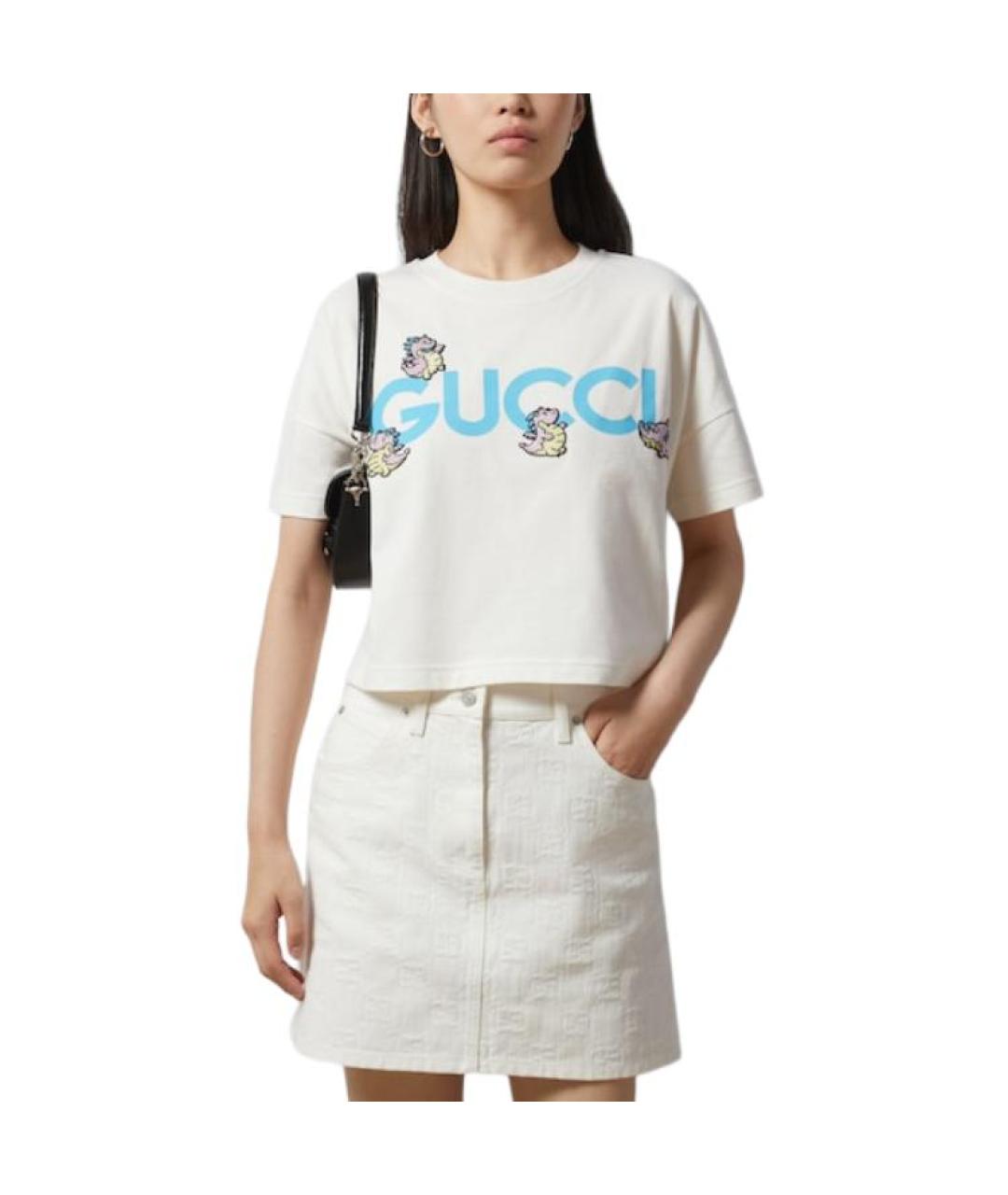 GUCCI Бежевая футболка, фото 2