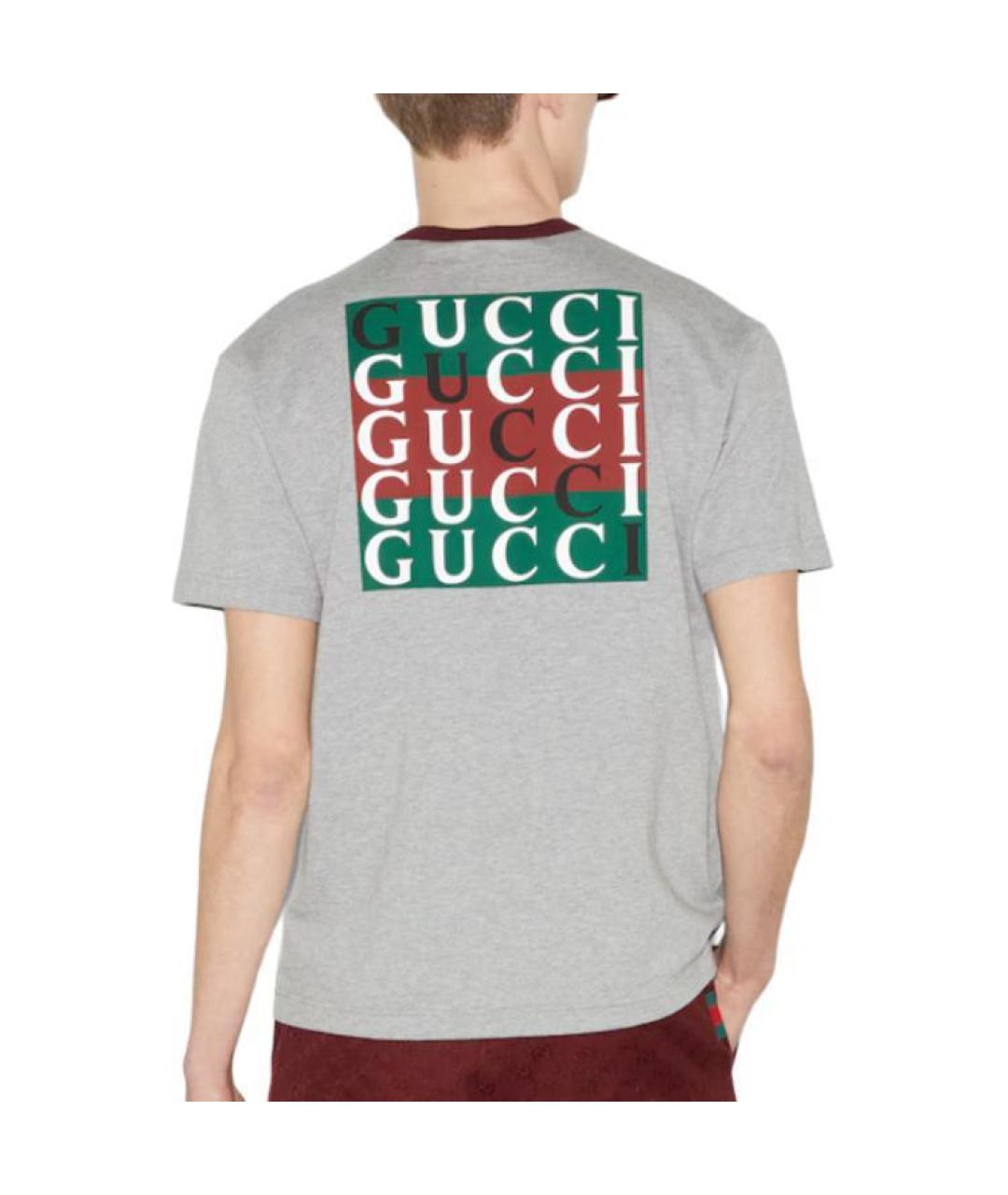 GUCCI Серая футболка, фото 3