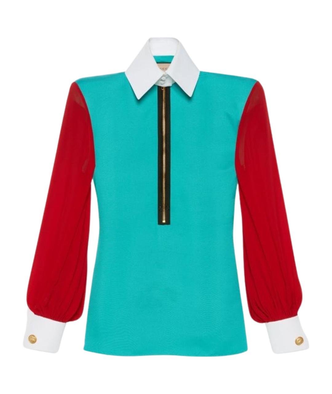 GUCCI Синяя рубашка, фото 1