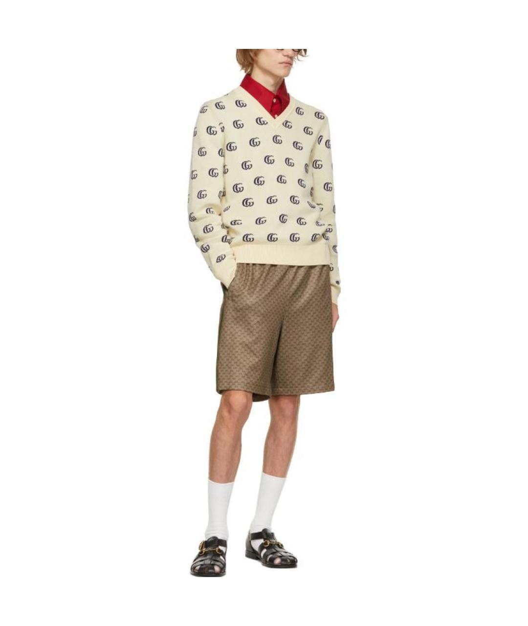 GUCCI Бежевый джемпер / свитер, фото 2