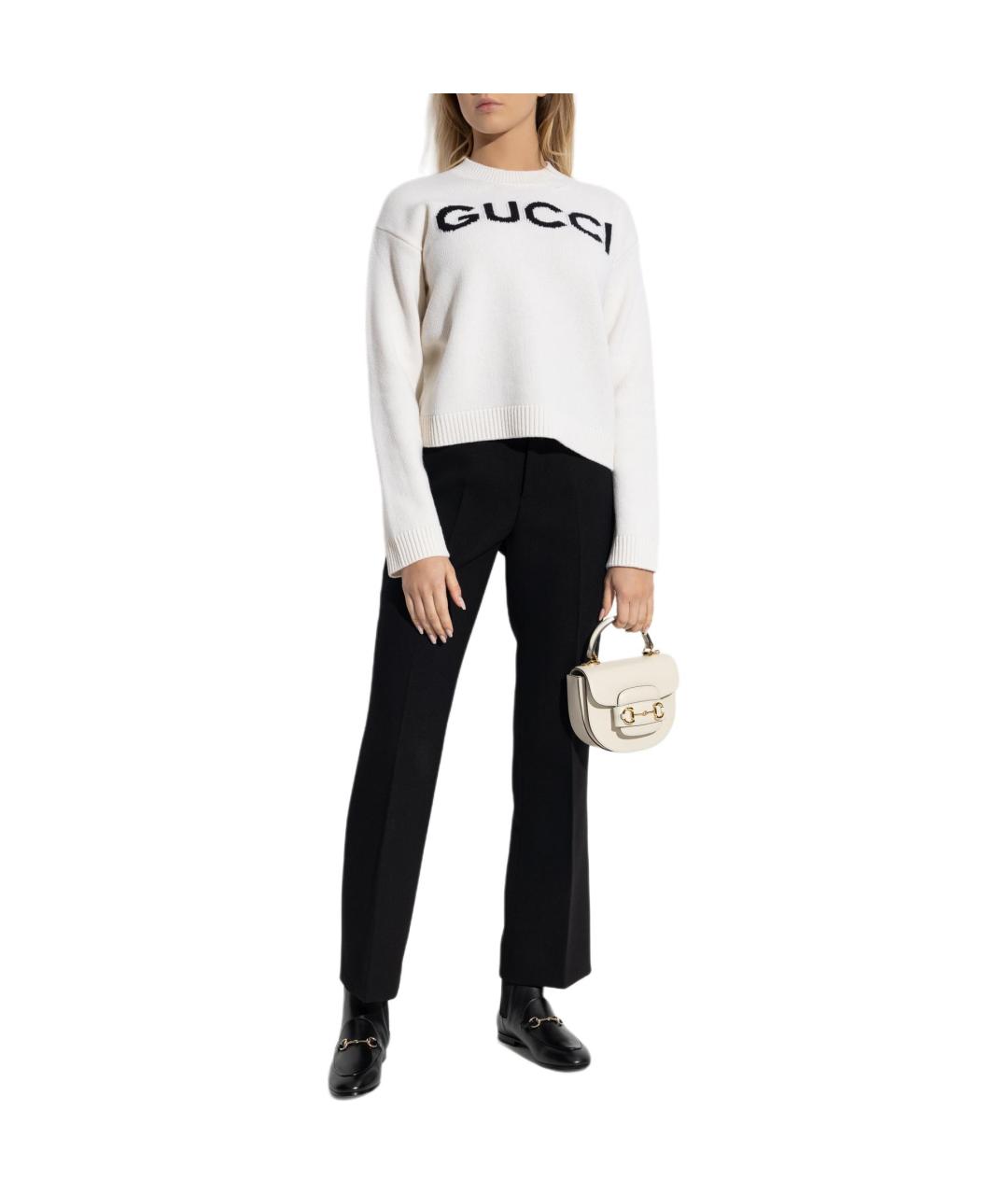 GUCCI Белый джемпер / свитер, фото 2