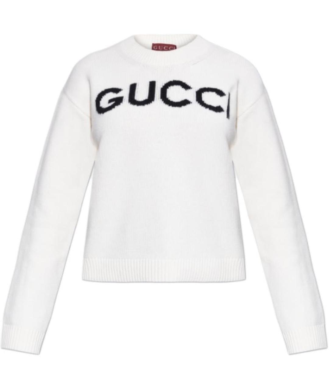 GUCCI Белый джемпер / свитер, фото 1