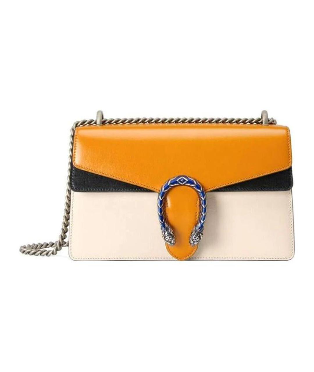 GUCCI Бежевая кожаная сумка через плечо, фото 1