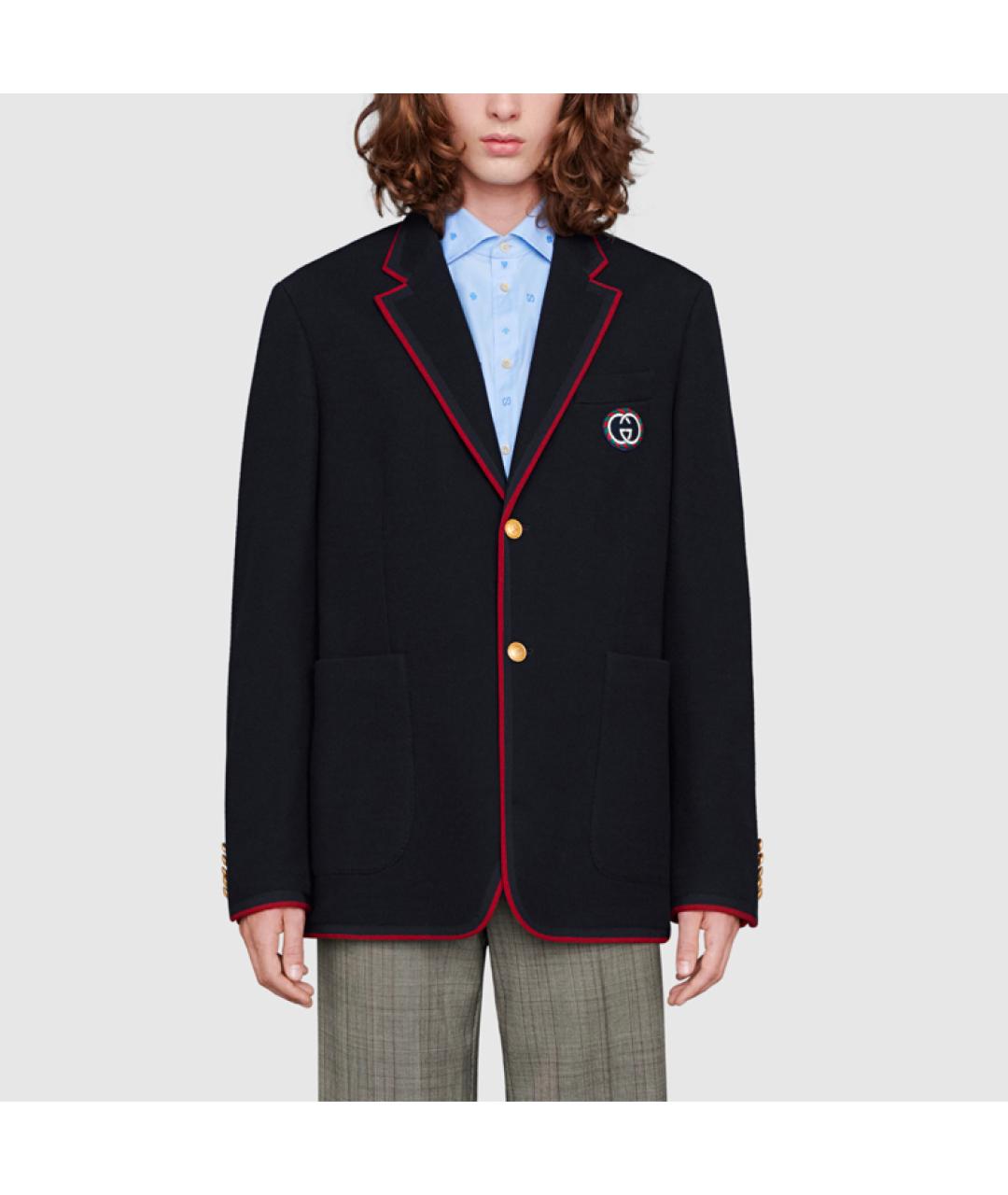GUCCI Темно-синий пиджак, фото 3