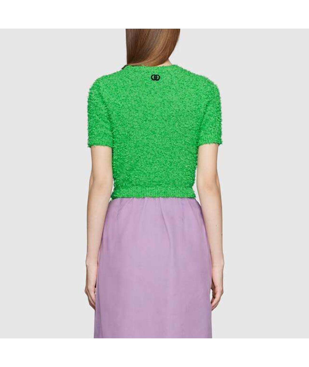 GUCCI Зеленый джемпер / свитер, фото 3