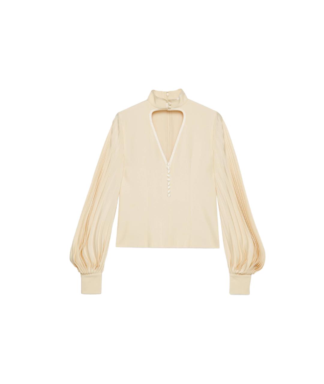 GUCCI Бежевая блузы, фото 5
