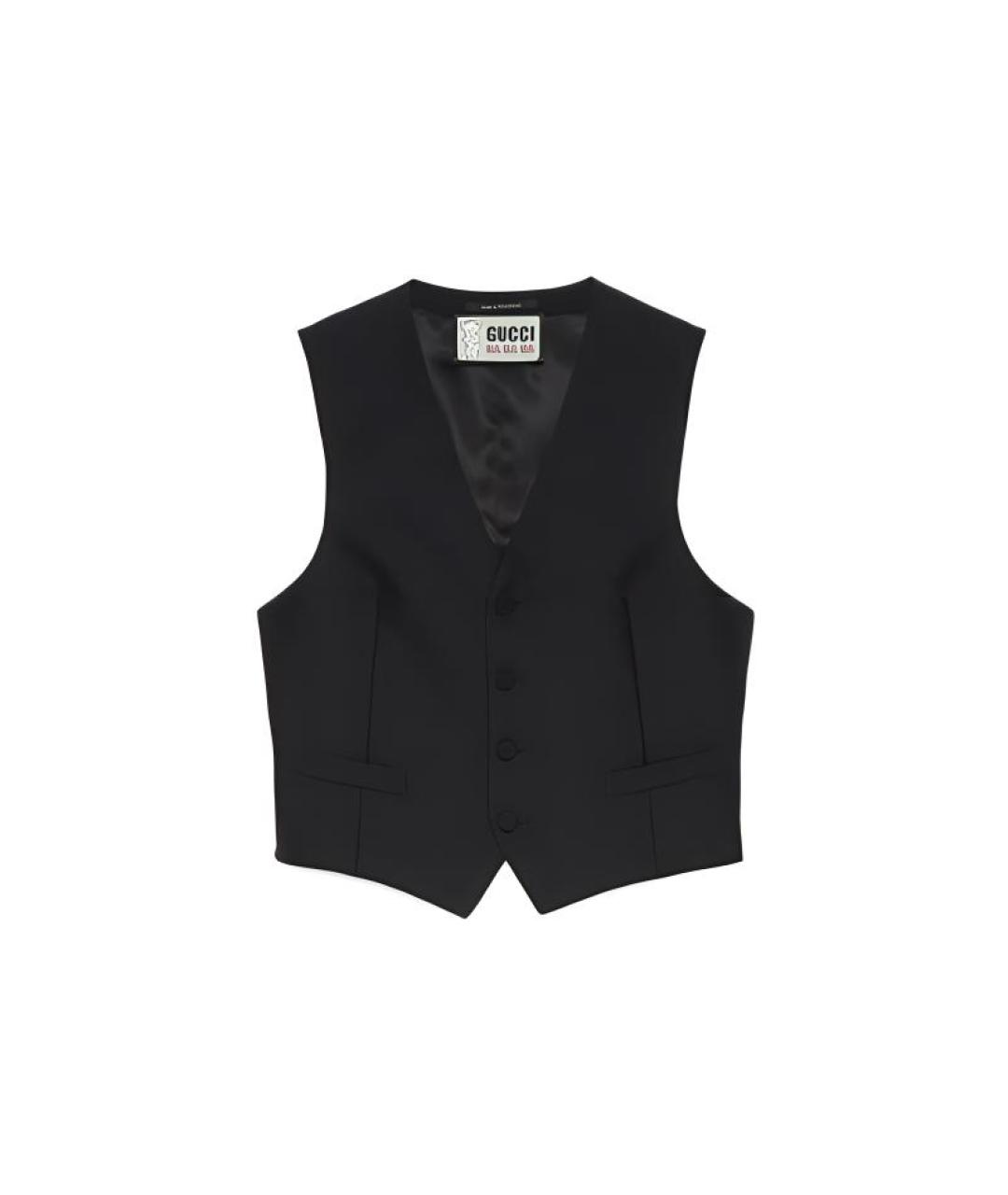 GUCCI Черный жилет, фото 4