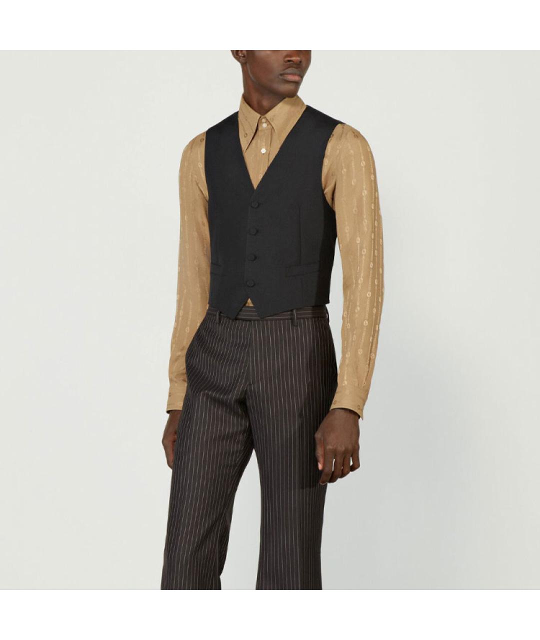 GUCCI Черный жилет, фото 3