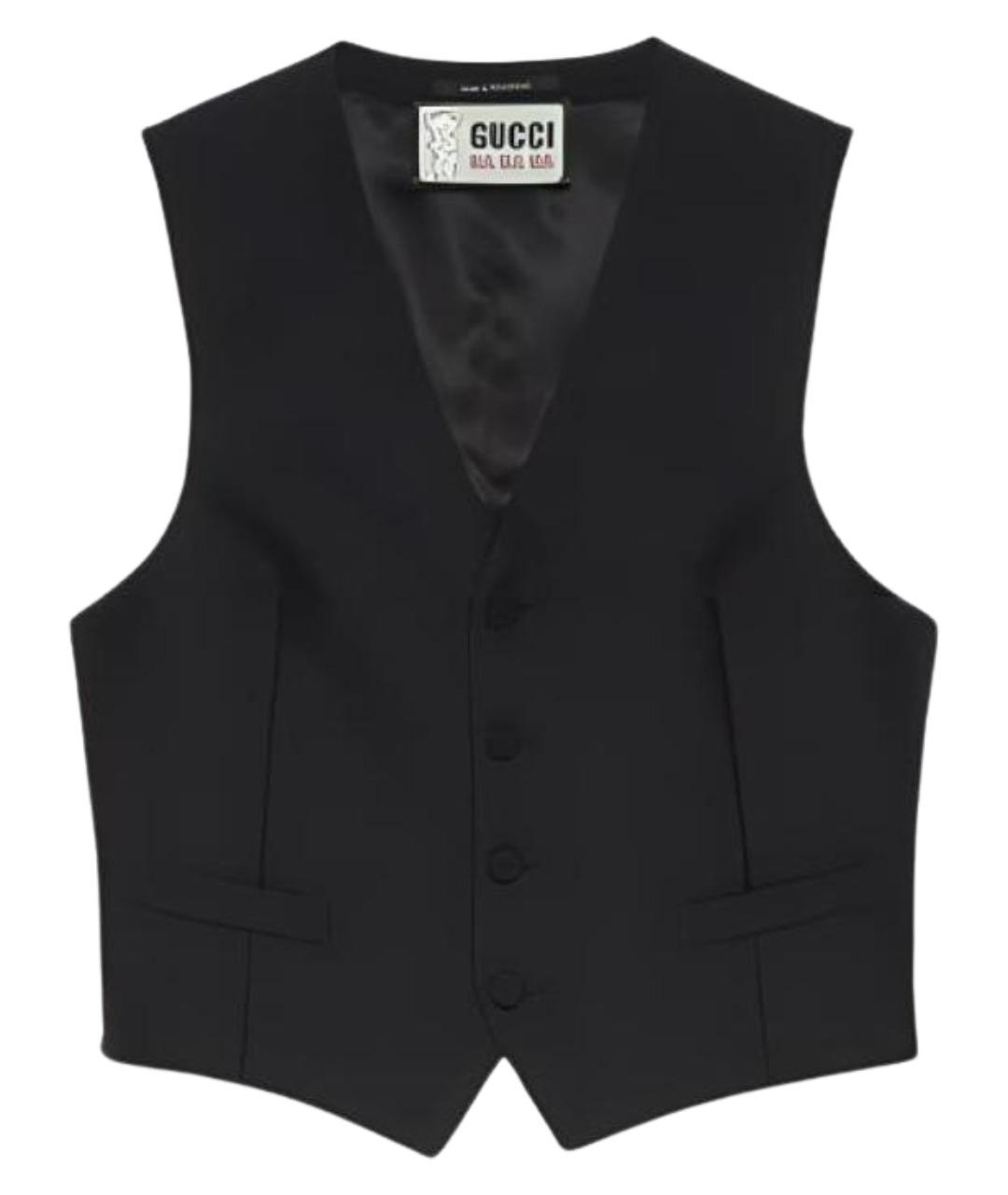 GUCCI Черный жилет, фото 1