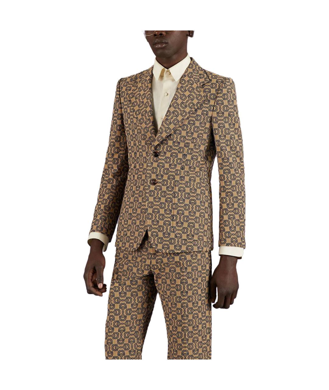 GUCCI Бежевый пиджак, фото 2
