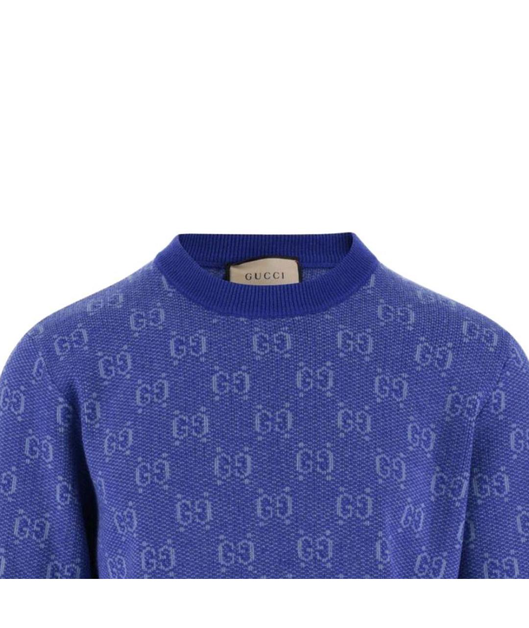 GUCCI Синий джемпер / свитер, фото 3