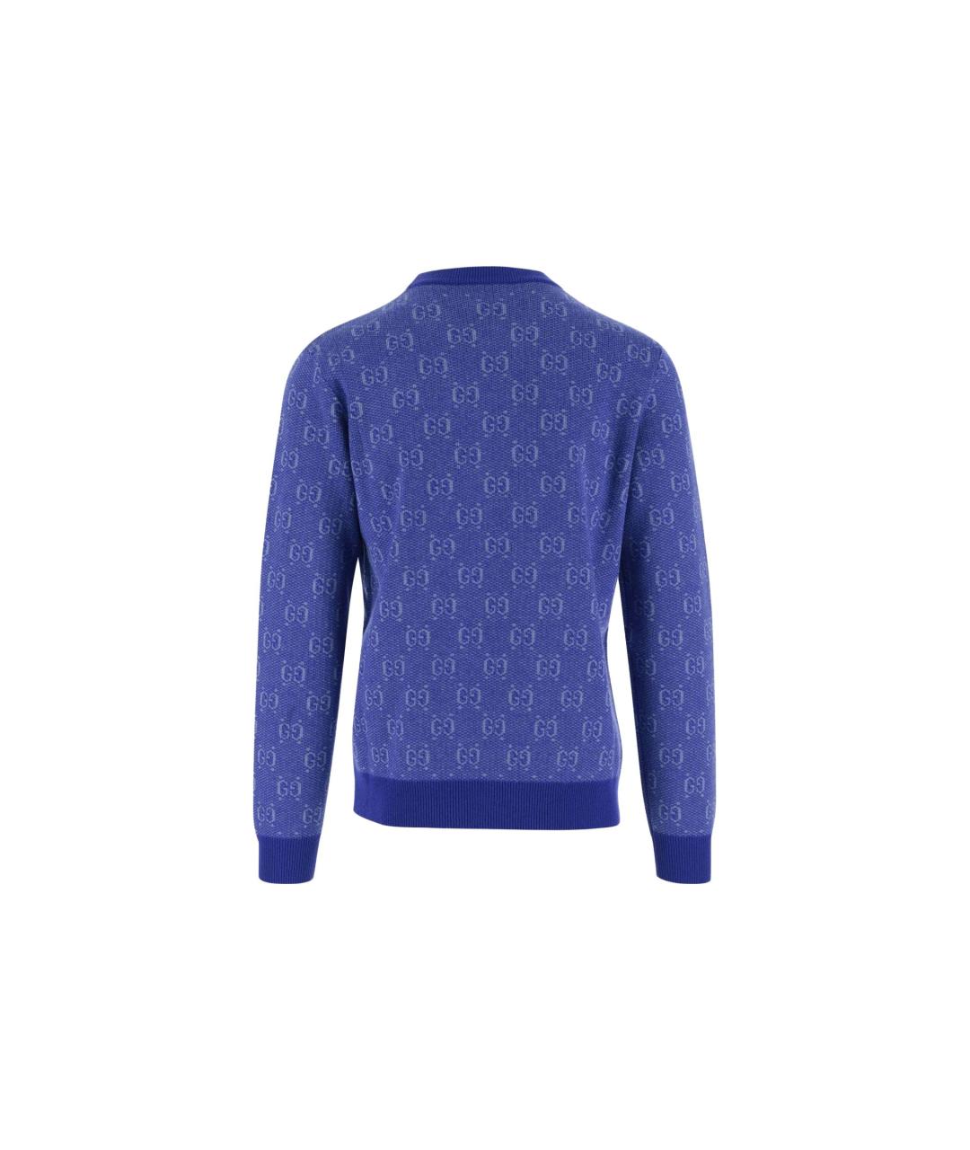 GUCCI Синий джемпер / свитер, фото 2