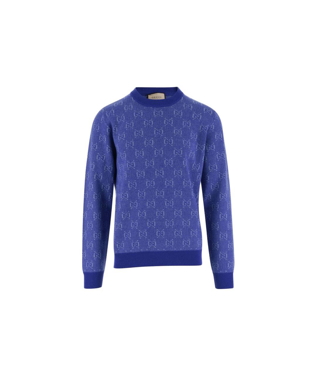 GUCCI Синий джемпер / свитер, фото 4