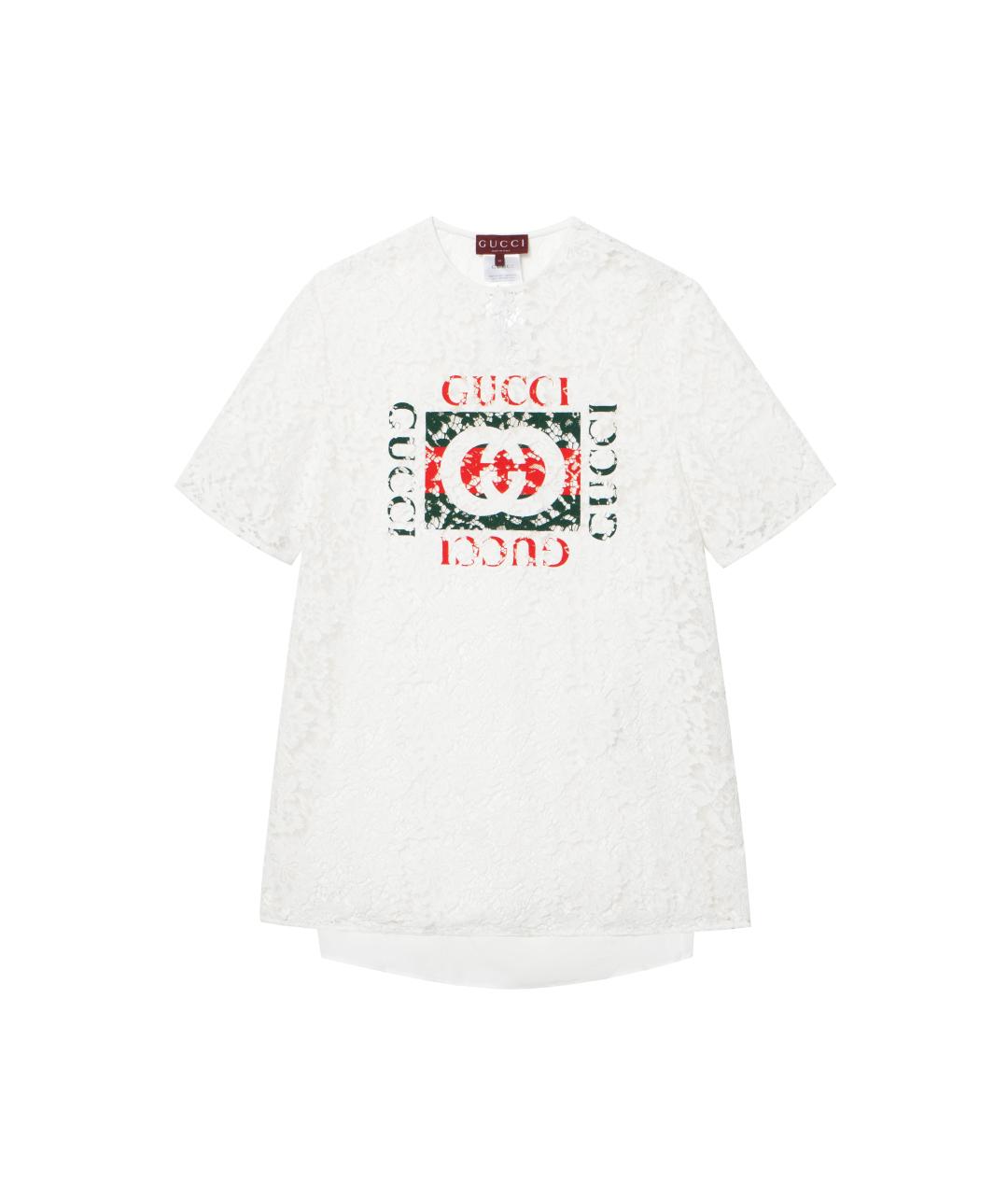 GUCCI Белая футболка, фото 1