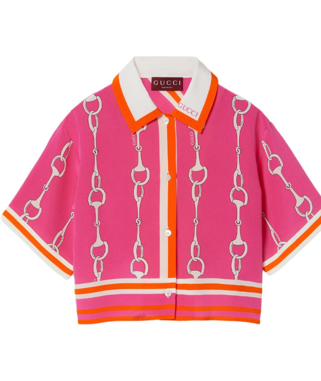 GUCCI Розовая рубашка, фото 1
