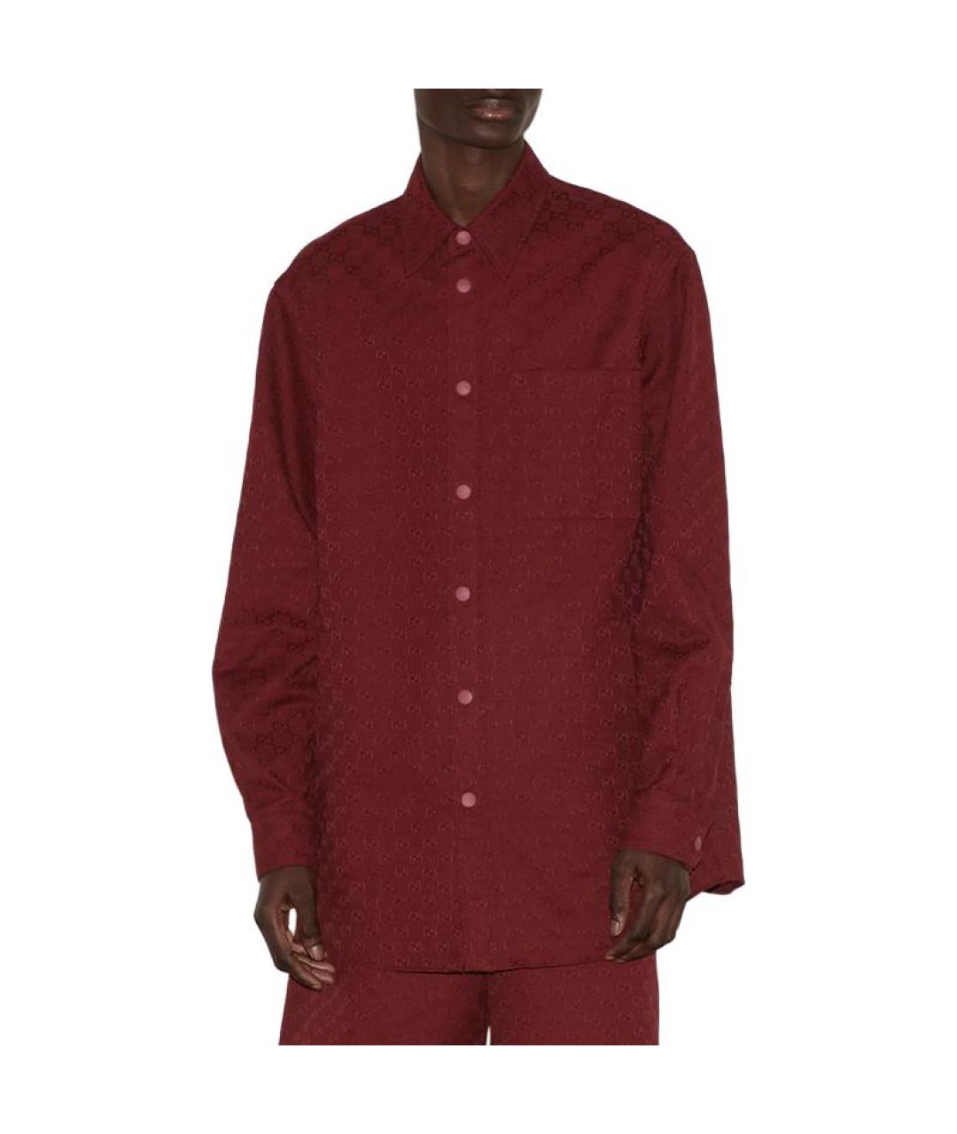 GUCCI Красная классическая рубашка, фото 4