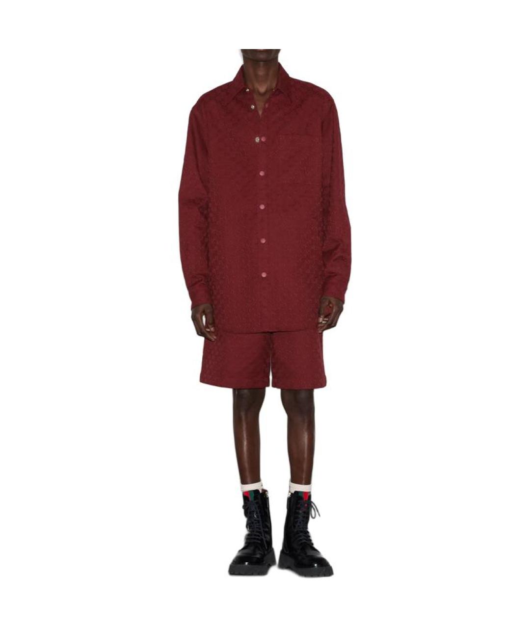 GUCCI Красная классическая рубашка, фото 2