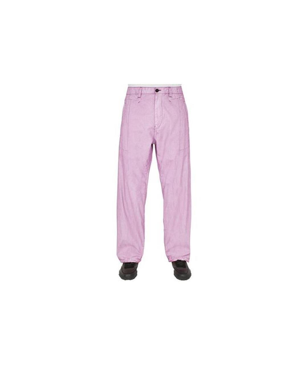 STONE ISLAND Фуксия повседневные брюки, фото 3
