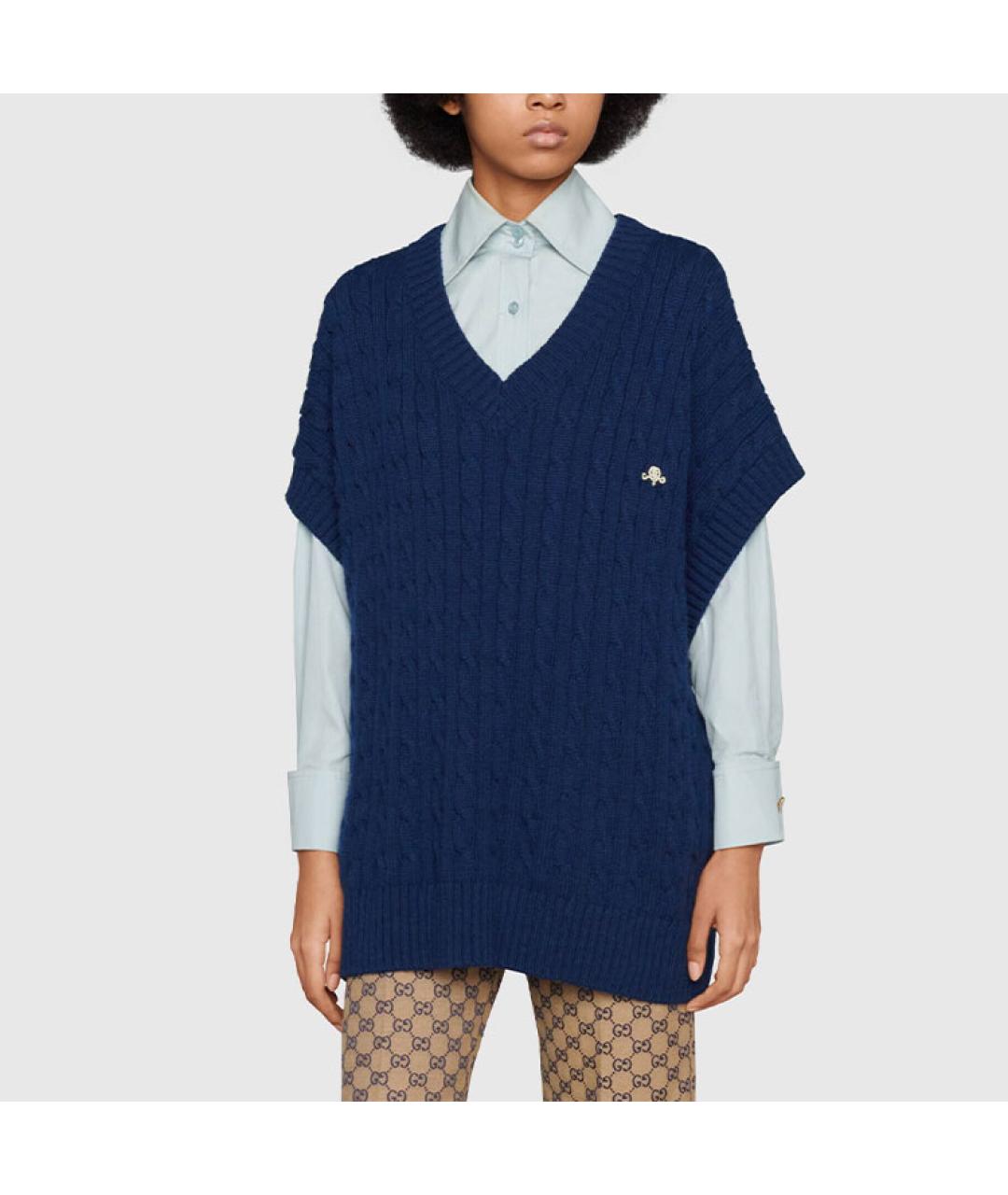 GUCCI Синяя жилетка, фото 3