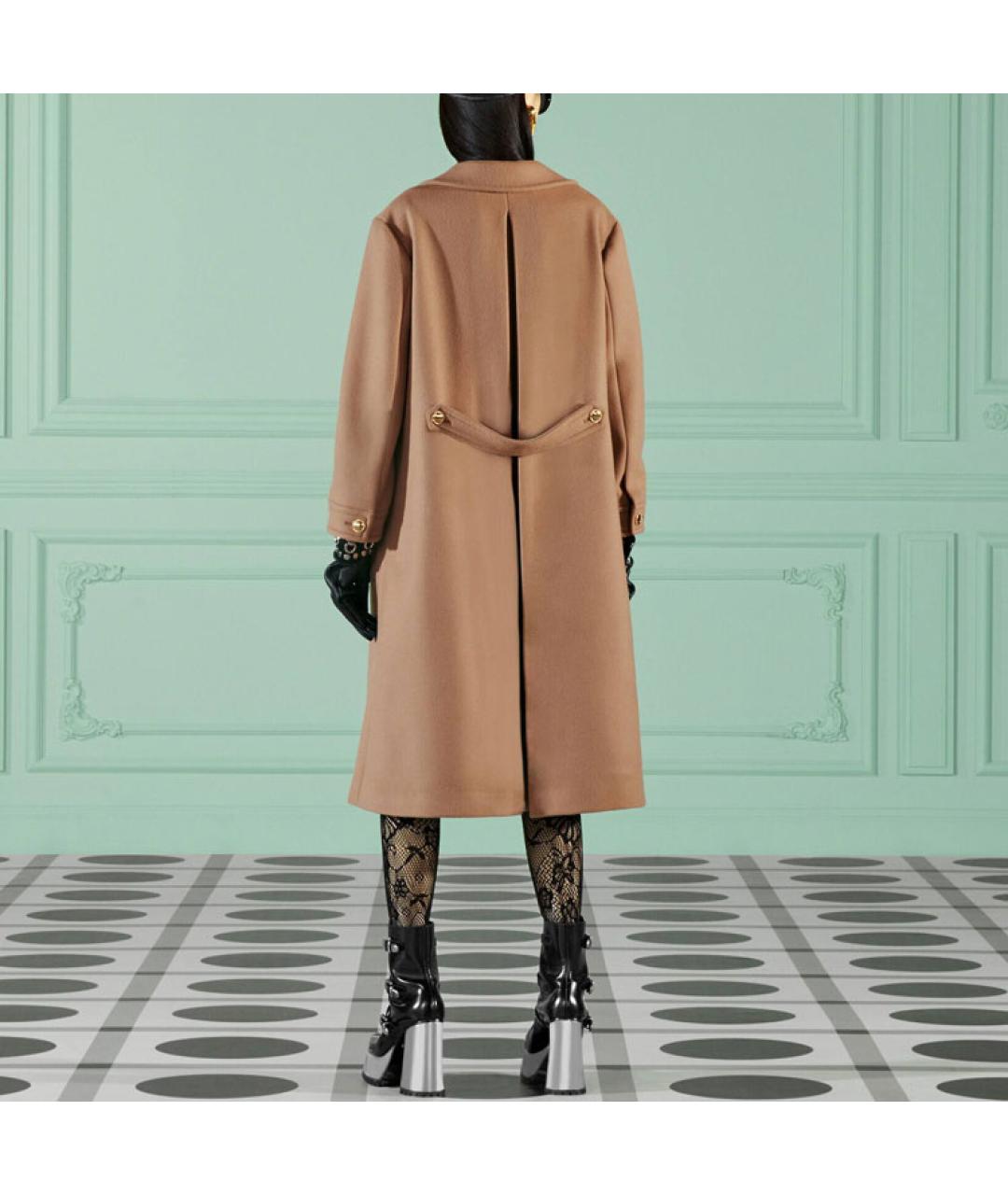 GUCCI Бежевое шерстяное пальто, фото 3