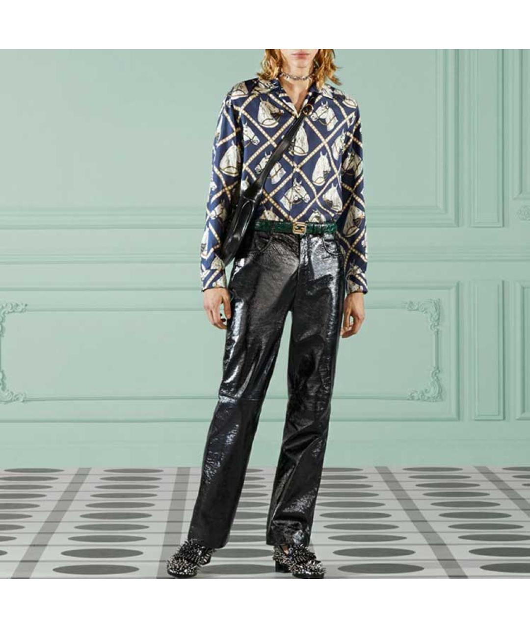 GUCCI Синяя кэжуал рубашка, фото 2