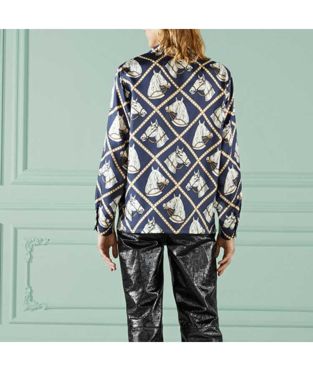 GUCCI Синяя кэжуал рубашка, фото 5