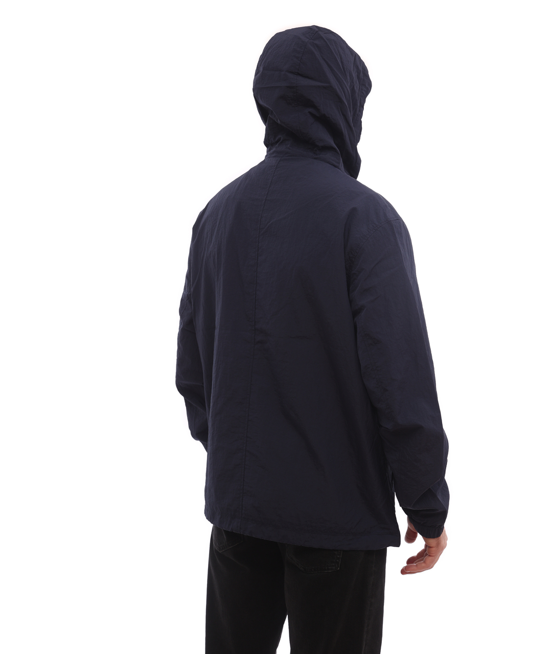 ARMANI EXCHANGE Темно-синяя полиэстеровая спортивная куртка, фото 2