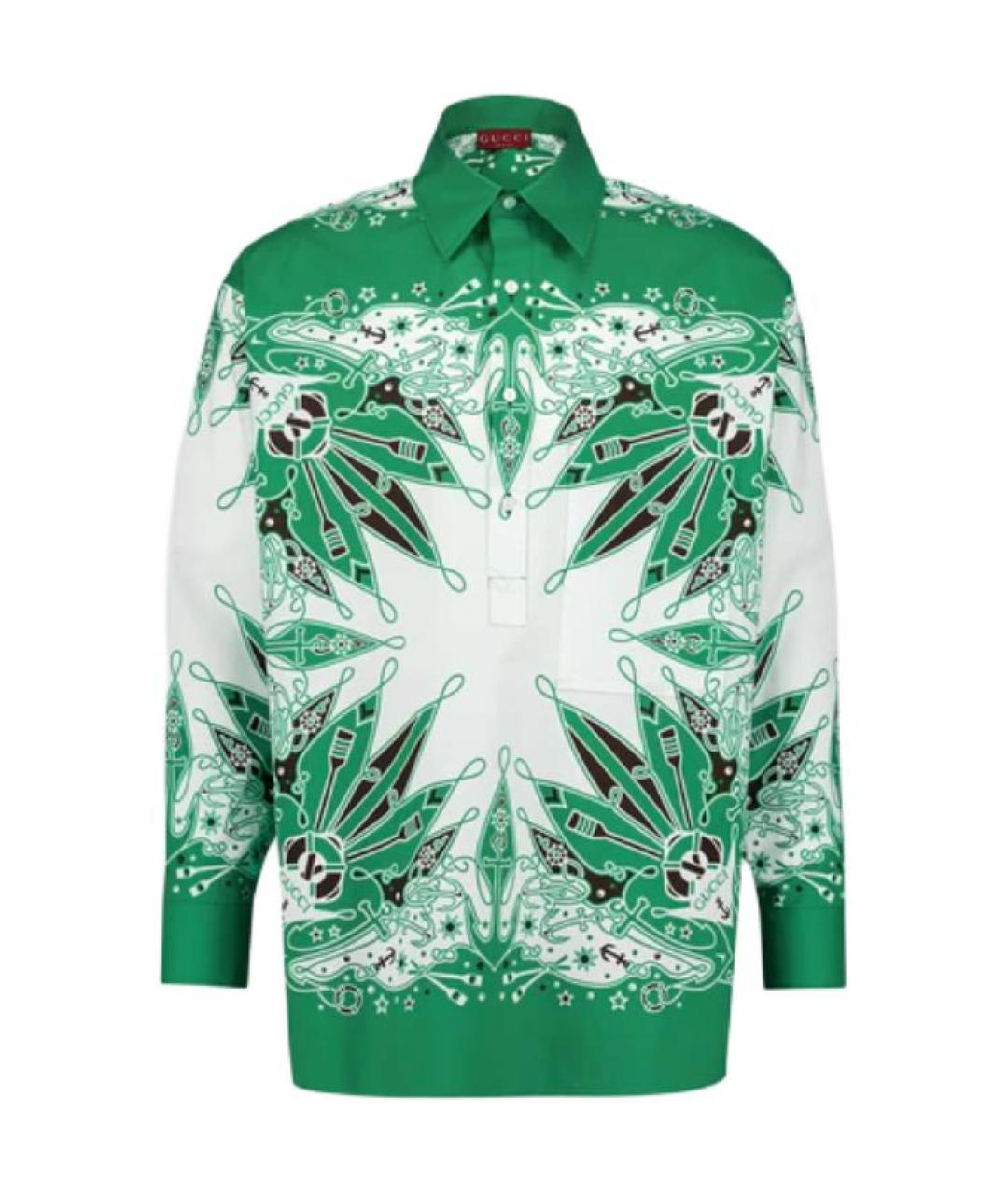 GUCCI Зеленая кэжуал рубашка, фото 1