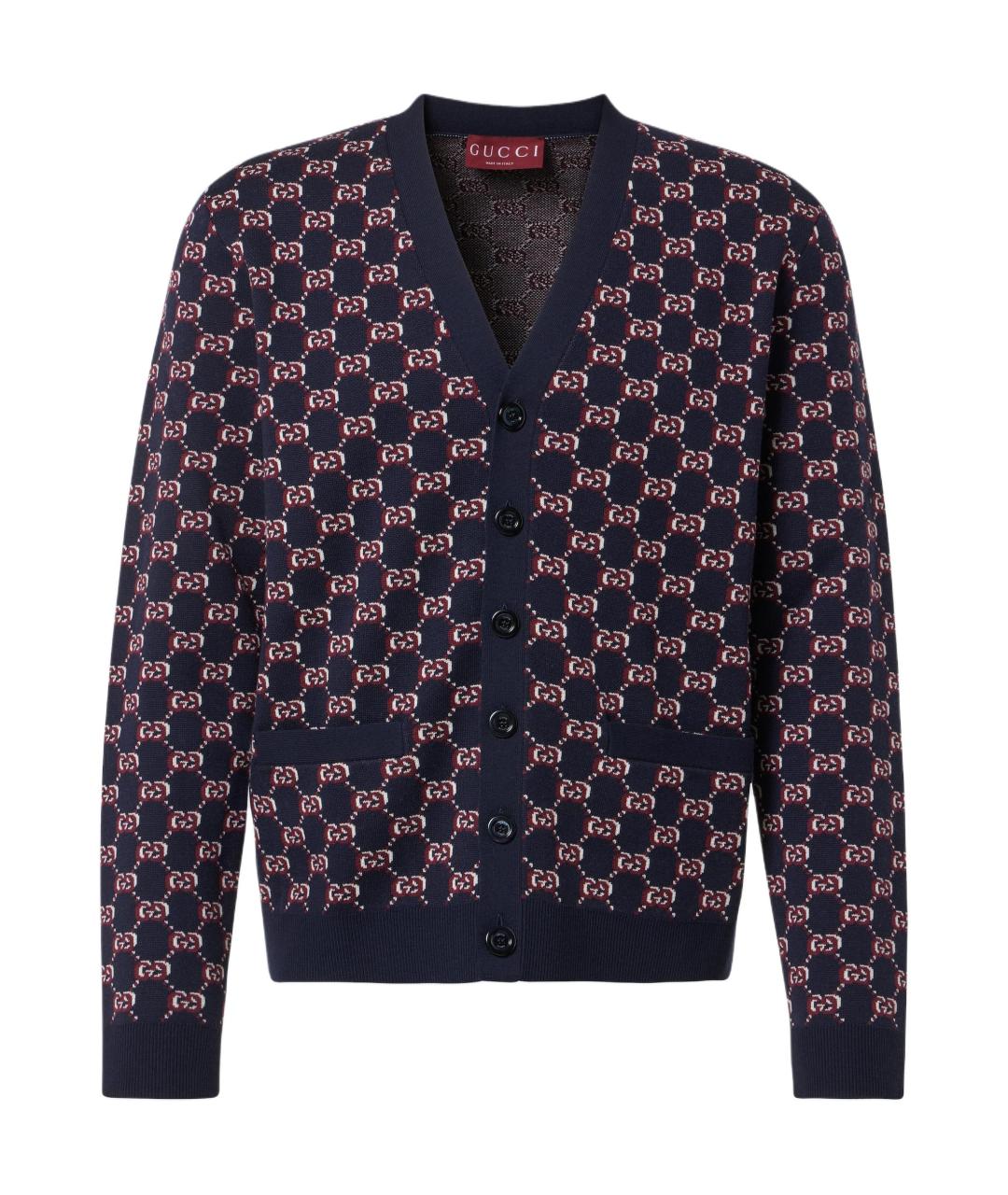 GUCCI Темно-синий кардиган, фото 1