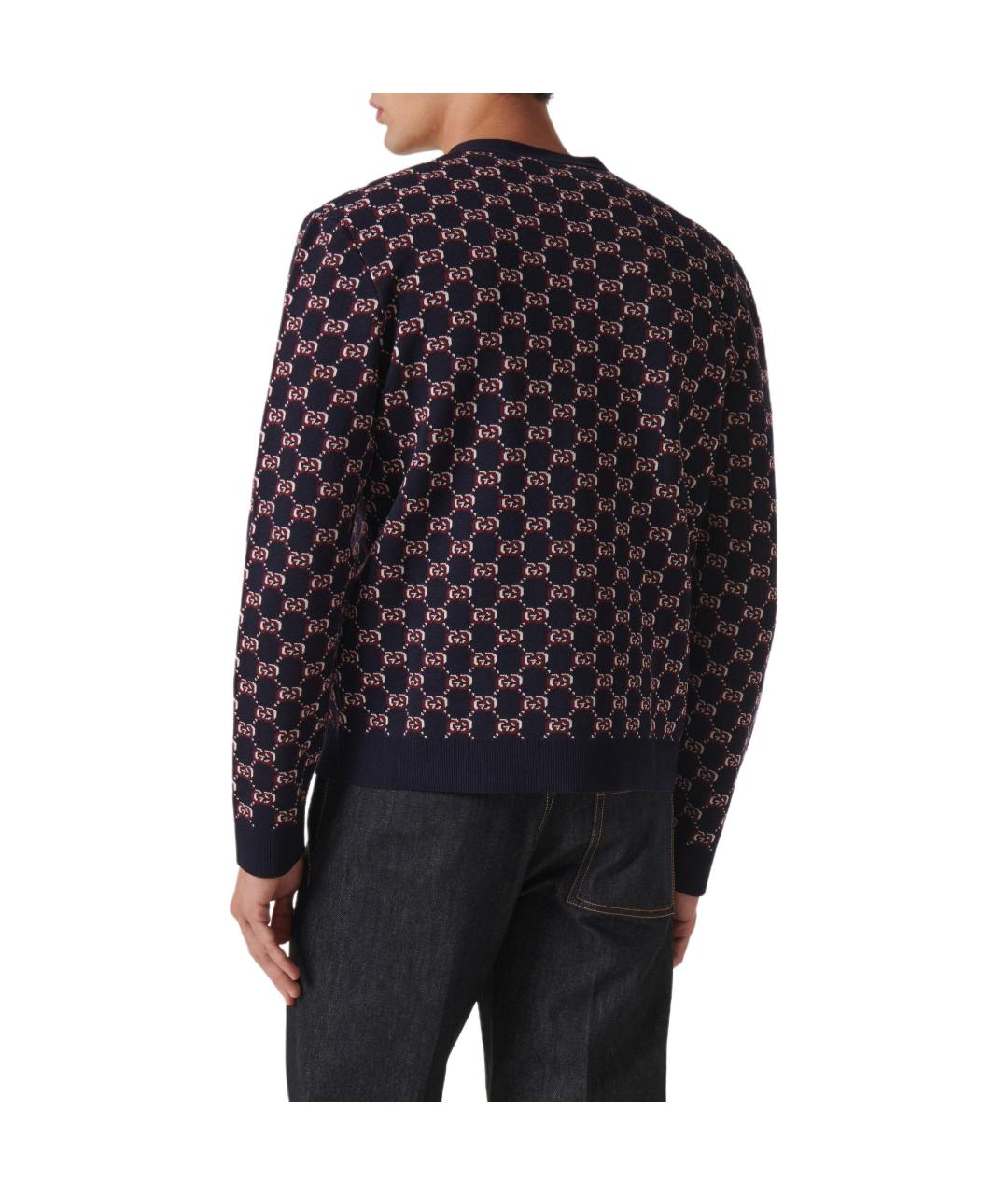 GUCCI Темно-синий кардиган, фото 4