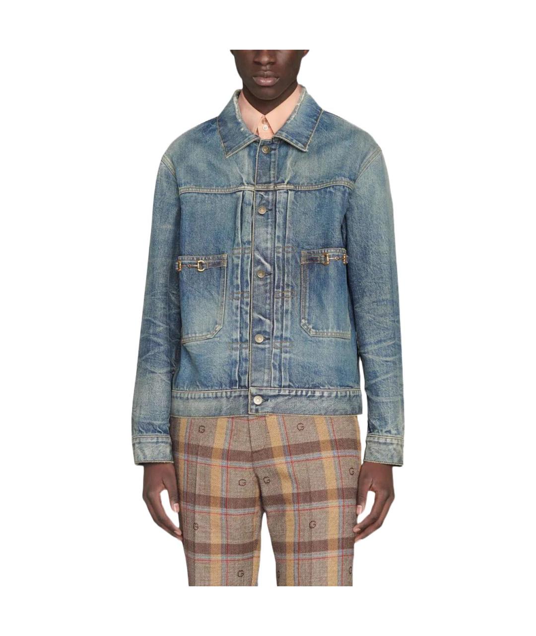 GUCCI Синяя куртка, фото 2