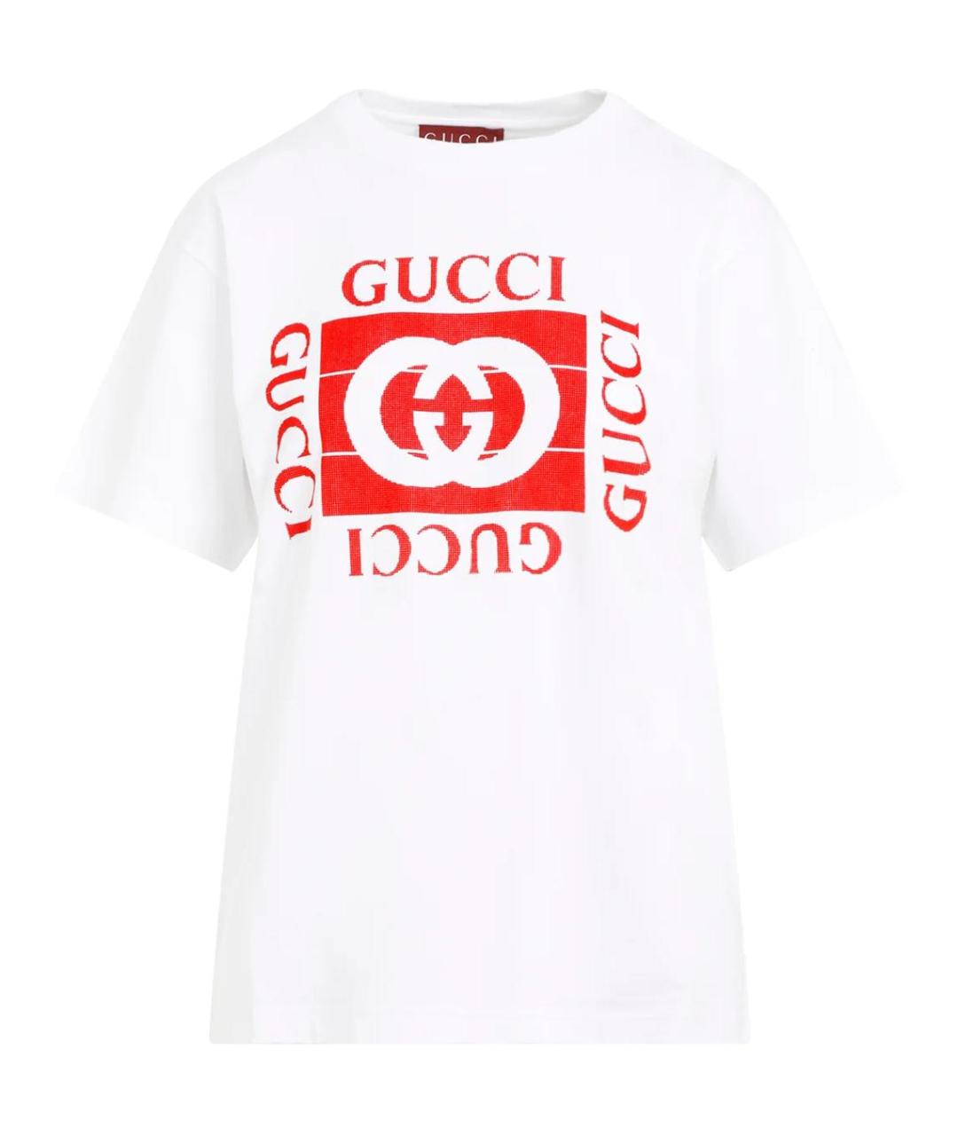 GUCCI Белая футболка, фото 1
