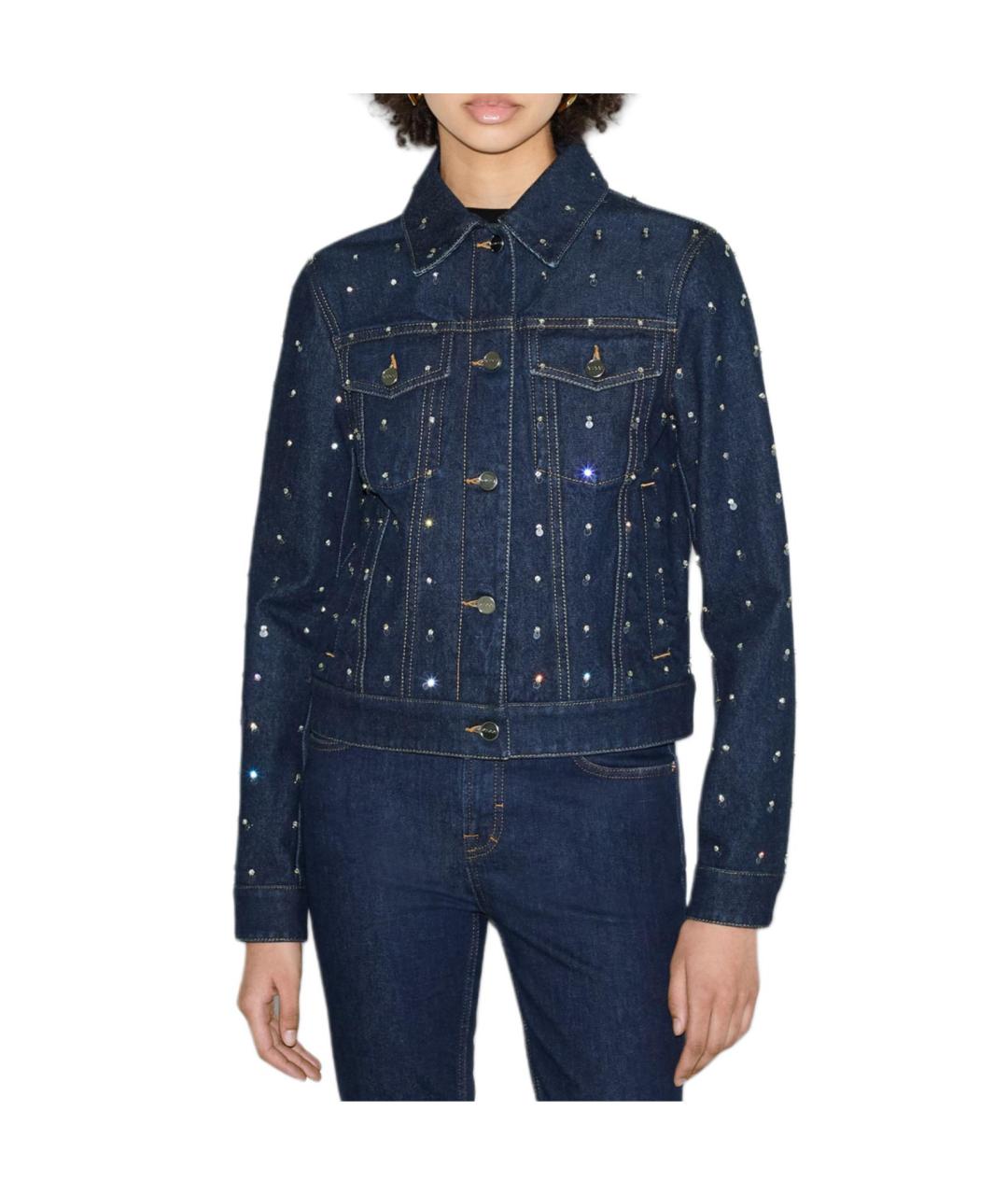 GUCCI Синяя деним куртка, фото 3