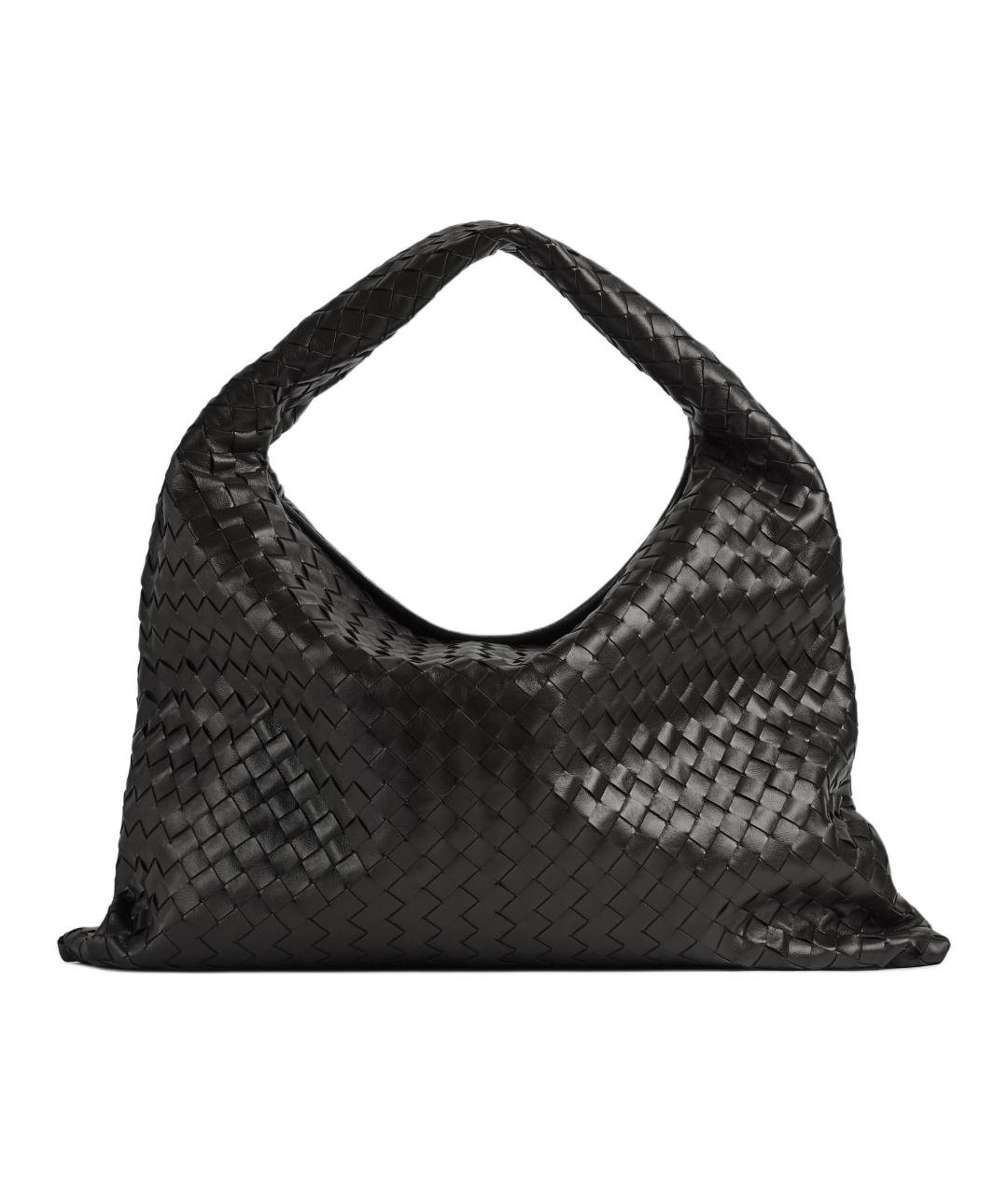 BOTTEGA VENETA Черная кожаная сумка через плечо, фото 1