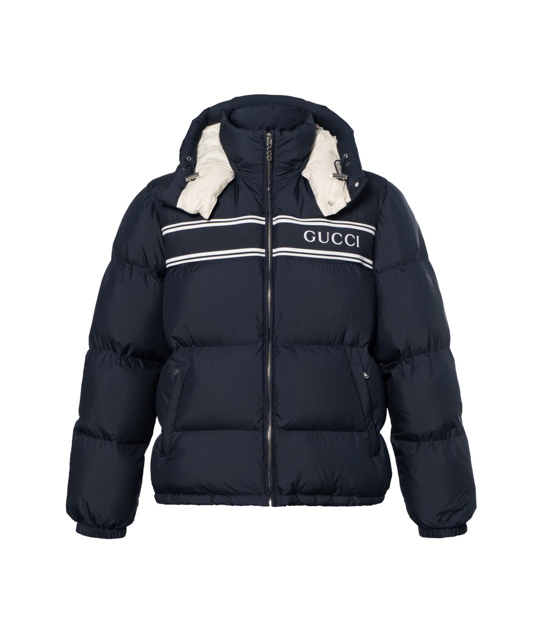 GUCCI Темно-синий пуховик, фото 1