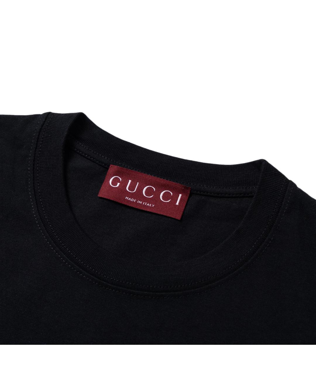 GUCCI Черная футболка, фото 1