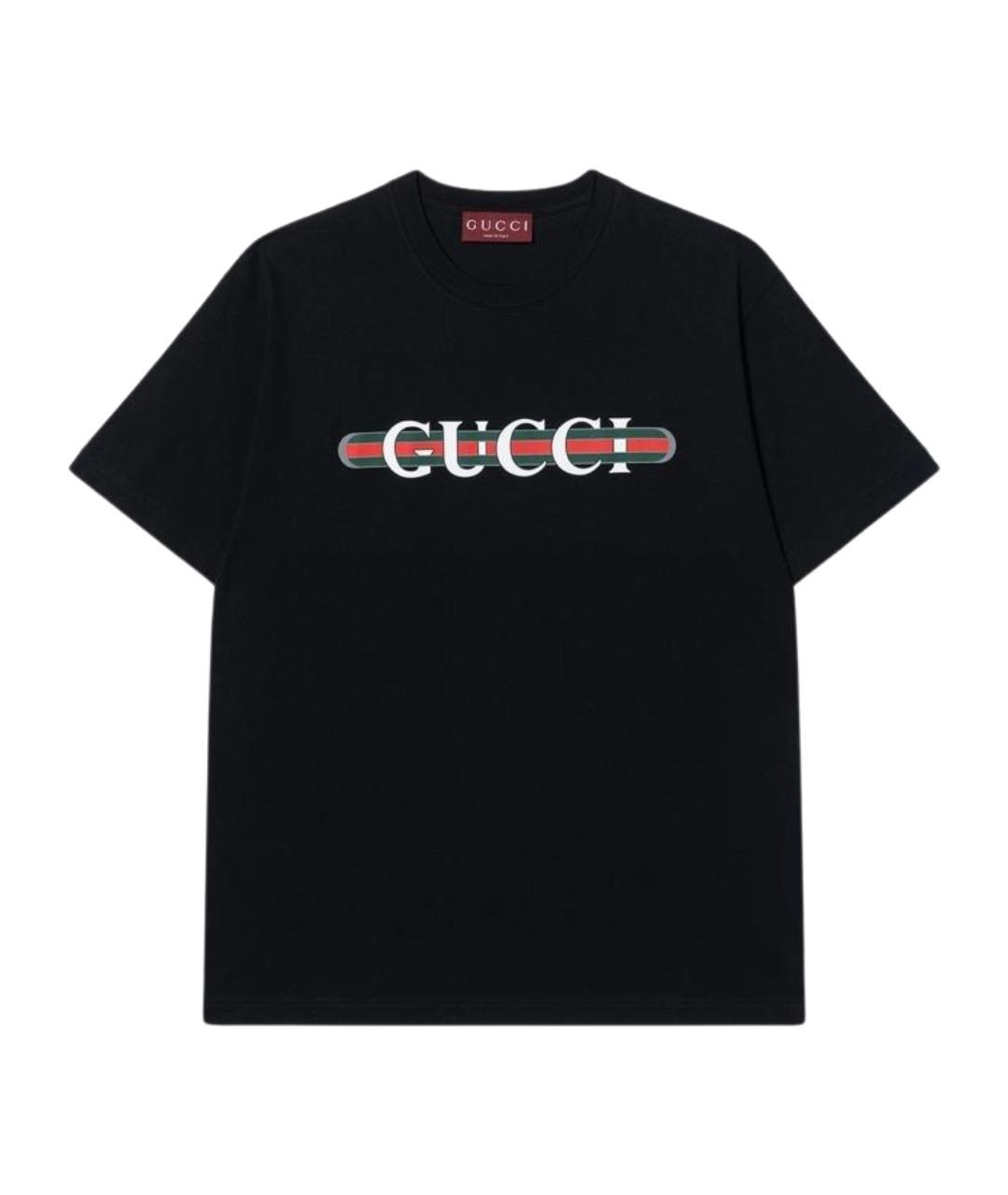 GUCCI Черная футболка, фото 5