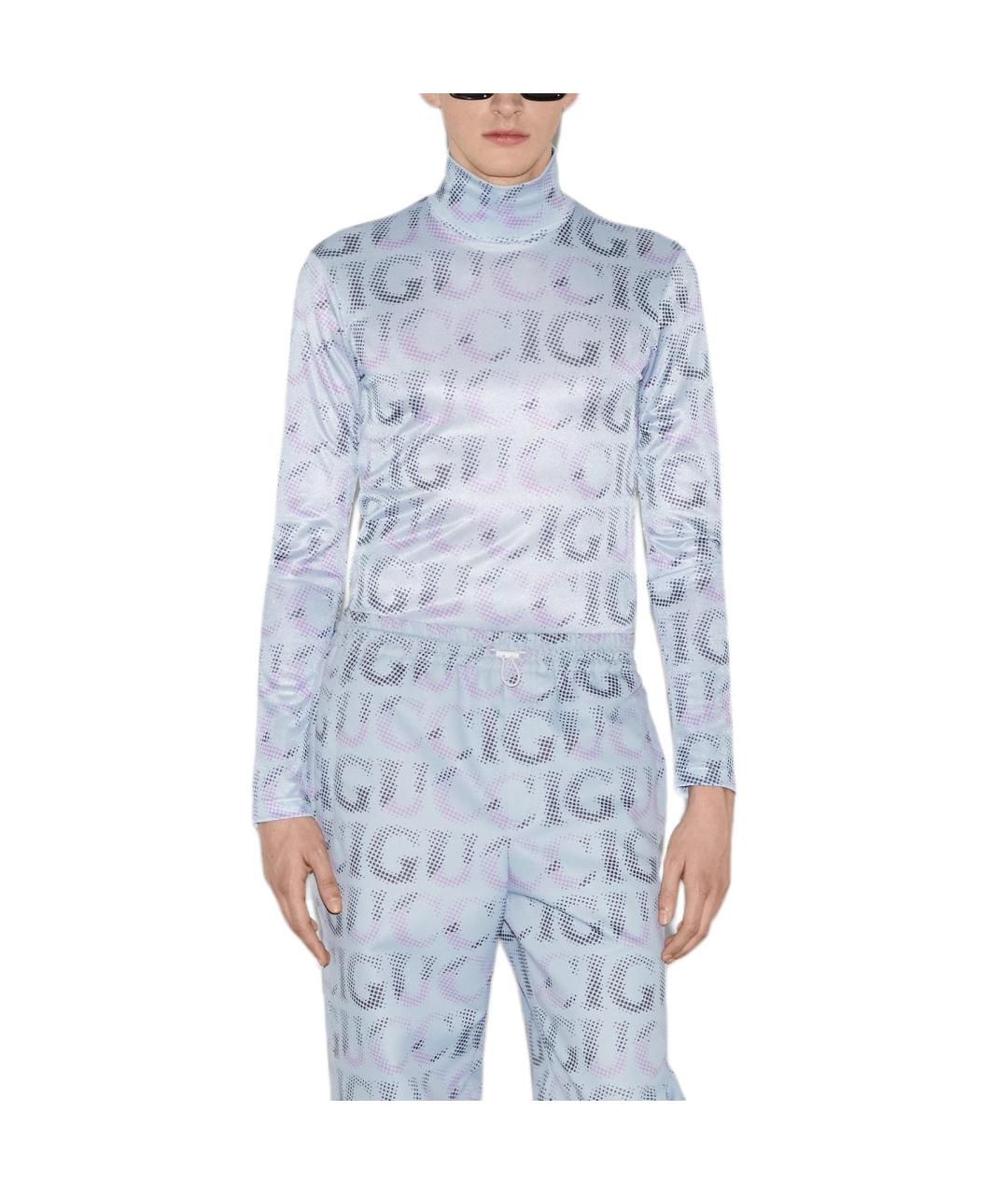 GUCCI Голубая водолазка, фото 3