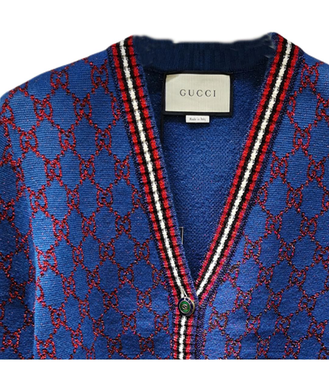 GUCCI Синий кардиган, фото 2