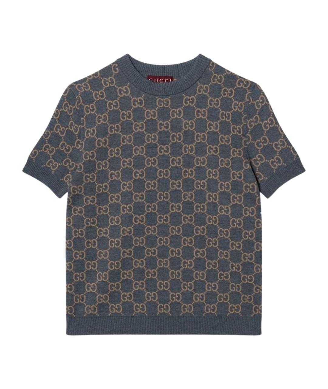 GUCCI Серый джемпер / свитер, фото 1