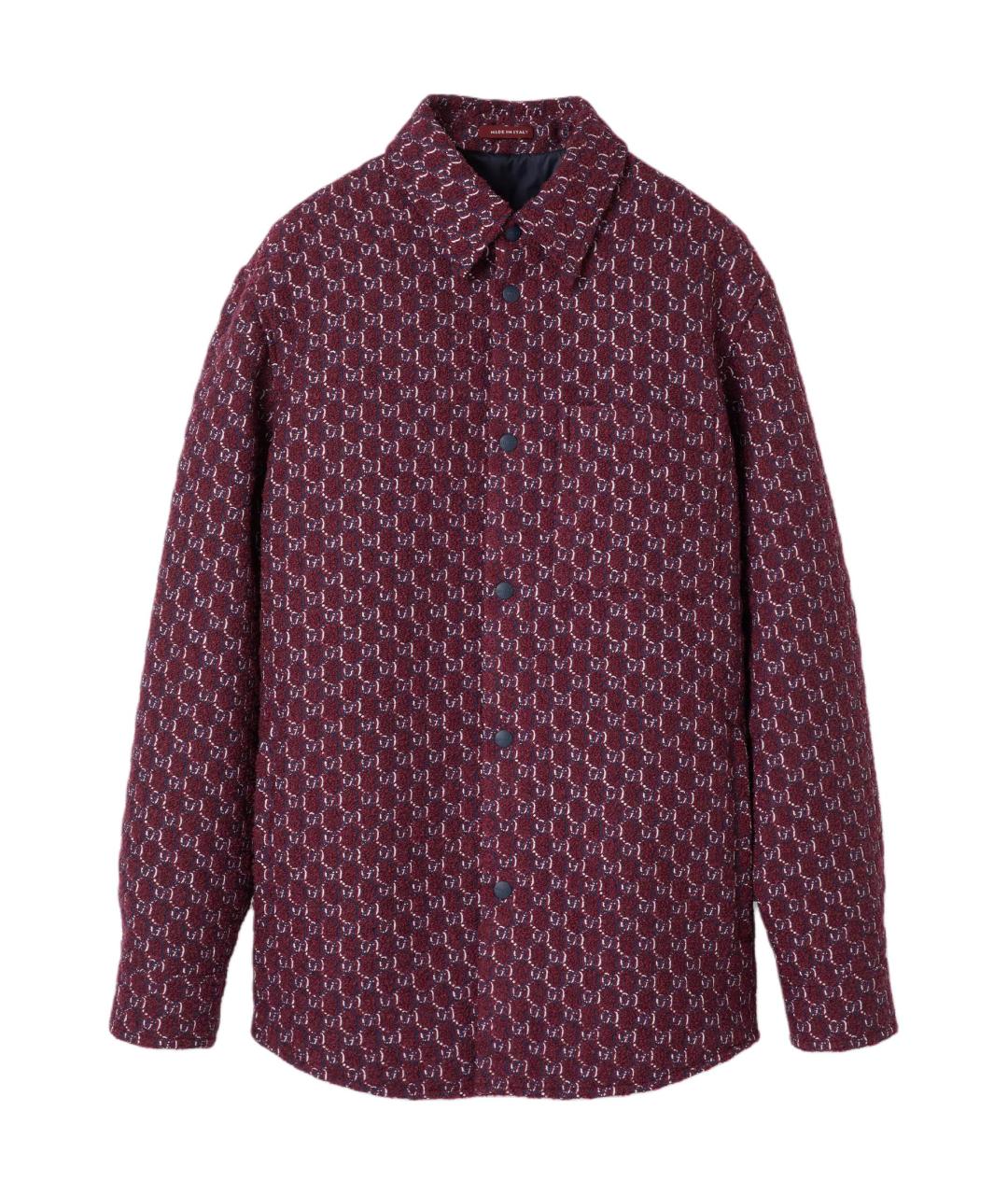 GUCCI Красная классическая рубашка, фото 1