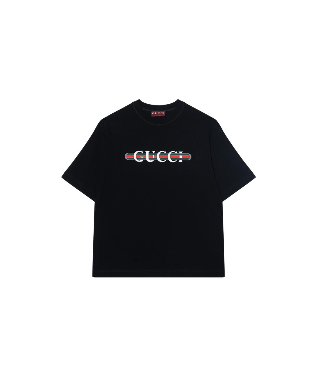 GUCCI Черная футболка, фото 2