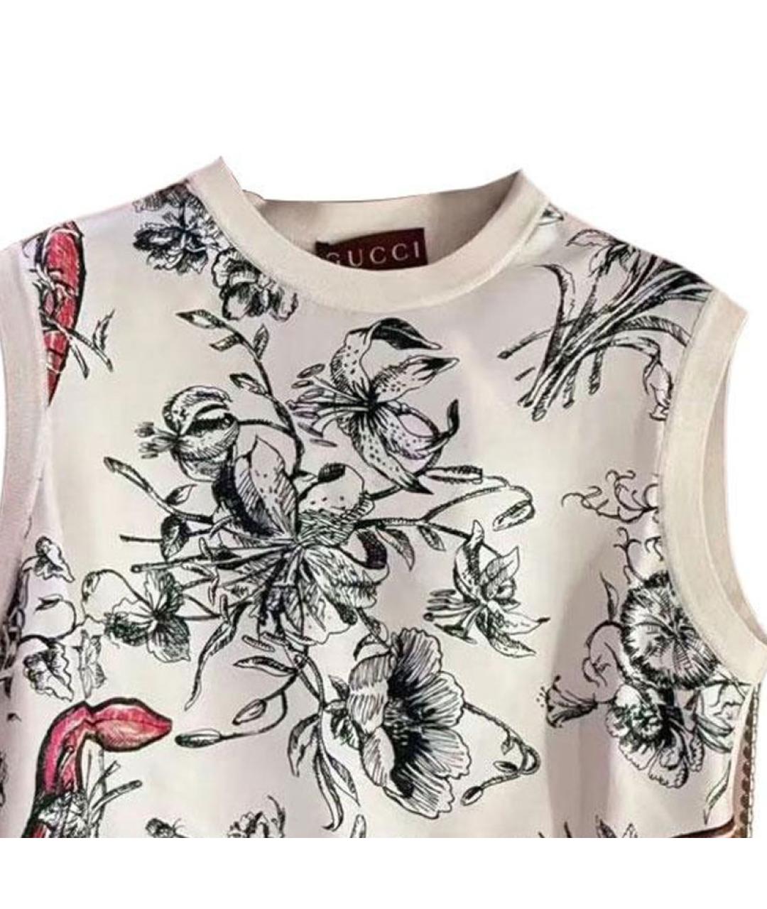 GUCCI Белая майка, фото 5