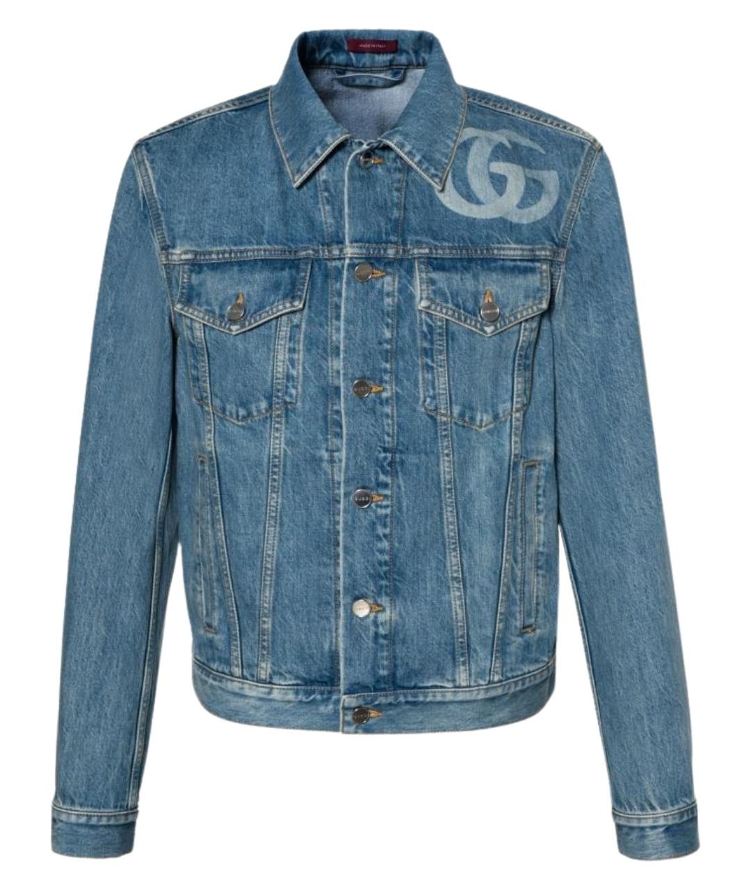 GUCCI Синяя деним куртка, фото 1